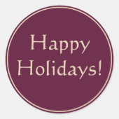 Vakantiekaart Ronde Sticker (Voorkant)