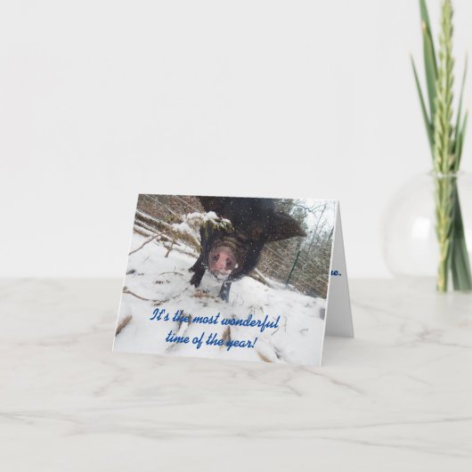 Vakantiekaart voor feestdagen (Voorkant)