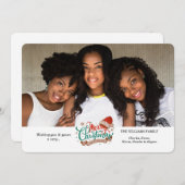 Vakantiekaart voor feestdagen kaart (Voorkant / Achterkant)