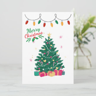 Vakantiekaart voor feestdagen met prettige kerstbo feestdagenkaart
