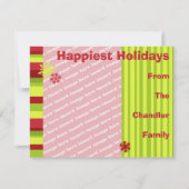 Vakantiekaart voor feestdagen Sjabloon (Voorkant)