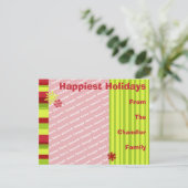 Vakantiekaart voor feestdagen Sjabloon (Staand voorkant)