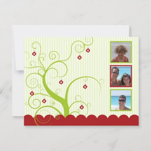 Vakantiekaart voor feestdagen Sjabloon (Voorkant)