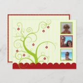 Vakantiekaart voor feestdagen Sjabloon (Voorkant / Achterkant)