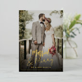 Vakantiekaart voor gevechtsfeestdagen en feestdage folie feestdagenkaart (Staand Voorkant)