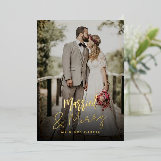 Vakantiekaart voor gevechtsfeestdagen en feestdage folie feestdagenkaart (Staand Voorkant)