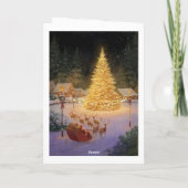 Vakantiekaart voor het verspreiden van vreugde en  feestdagen kaart (Achterkant)