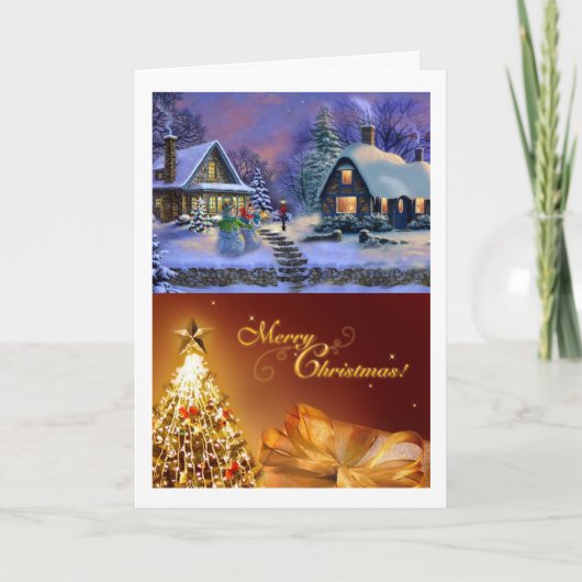 Vakantiekaart voor het verspreiden van vreugde en feestdagen kaart (Voorkant)