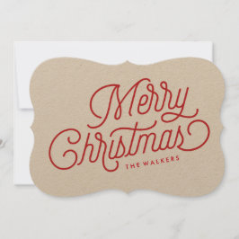 Vakantiekaart voor kerstmis feestdagenkaart