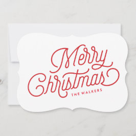 Vakantiekaart voor kerstmis feestdagenkaart