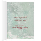 Vakantiekaart voor kerstwinterfloralen (Binnen (Rechts))