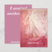 Vakantiekaart voor overlevenden van borstkanker bedankkaart (Voorkant / Achterkant)