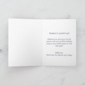  vakantiekaart voor rendieren en kerstbomen kaart (Binnen)