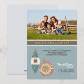 Vakantiekaart voor sierdoeleinden (chocolade/blauw feestdagenkaart (Voorkant / Achterkant)