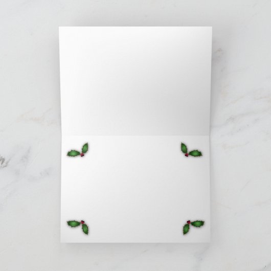 Vakantiekaart voor siervoorwerpen feestdagen kaart (Binnen)