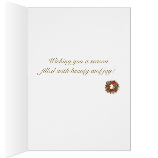 "Vakantiekaart voor siervoorwerpen" - Schoonheid e (Binnen (Rechts))