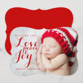 Vakantiekaart | Vredesvreugde voor Baby Feestdagenkaart (Voorkant / Achterkant)