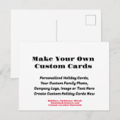 Vakantiekaarten, aangepaste vakantiefotokaarten feestdagenkaart (Voorkant / Achterkant)