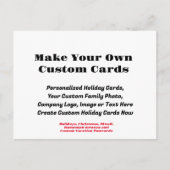 Vakantiekaarten, aangepaste vakantiefotokaarten feestdagenkaart (Voorkant)