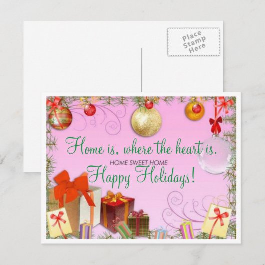 Vakantiekaarten Feestdagenkaart (Voorkant / Achterkant)