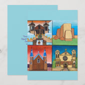 Vakantiekaarten: Heilige plaatsen van New Mexico Feestdagenkaart (Voorkant / Achterkant)