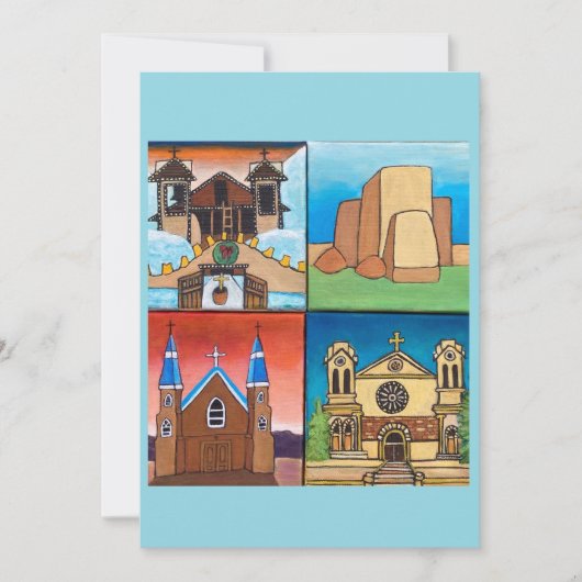 Vakantiekaarten: Heilige plaatsen van New Mexico Feestdagenkaart (Voorkant)