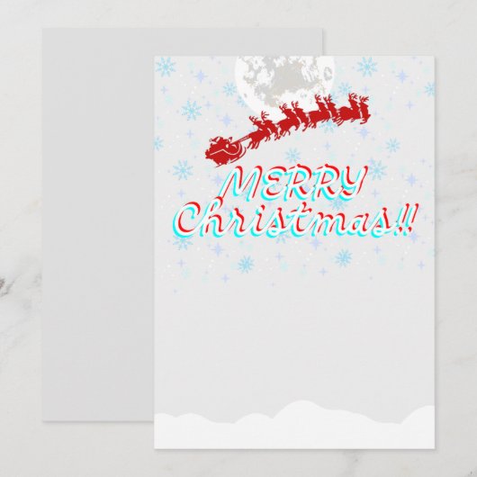 Vakantiekaarten - Pastel kleuren - Kerst (2024) Bedankkaart (Voorkant / Achterkant)