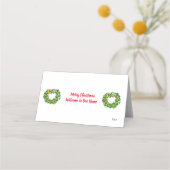 Vakantiekaartjes voor feestdagen: vrolijk kerstfee plaatskaartje (Voorkant)