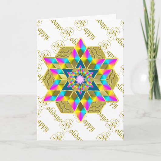 Vakantiekindquilt Feestdagen Kaart (Voorkant)