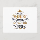 Vakantieklakken en warme chocolade-kussens briefkaart (Voorkant)