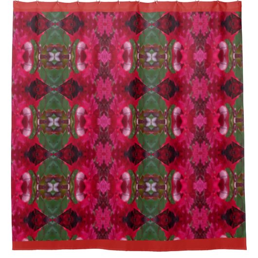 Vakantiekleuren Kaleidoscope Showgordijn Douchegordijn (Voorkant)