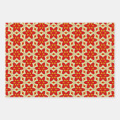 Vakantiekleutel, klassieke kerstverpakking inpakpapier vel (Voorkant)