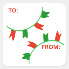 Vakantieknanner Label sticker