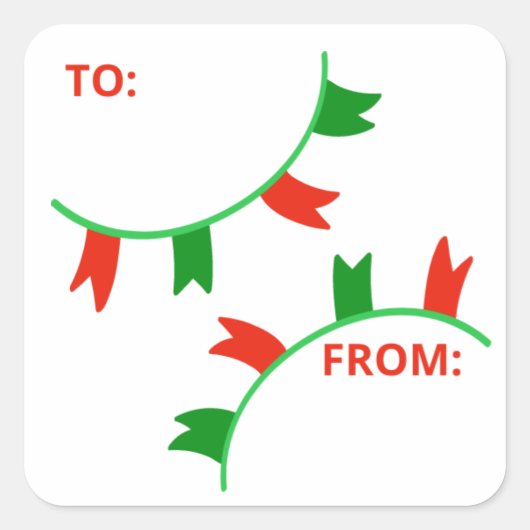 Vakantieknanner Label sticker (Voorkant)