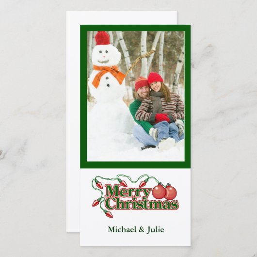 Vakantieknopkaart Feestdagenkaart (Voorkant / Achterkant)