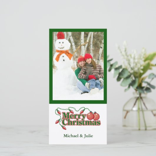 Vakantieknopkaart Feestdagenkaart (Staand voorkant)