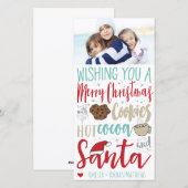 Vakantieknopkaart Feestdagenkaart (Voorkant / Achterkant)