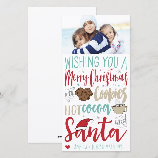 Vakantieknopkaart Feestdagenkaart (Voorkant / Achterkant)