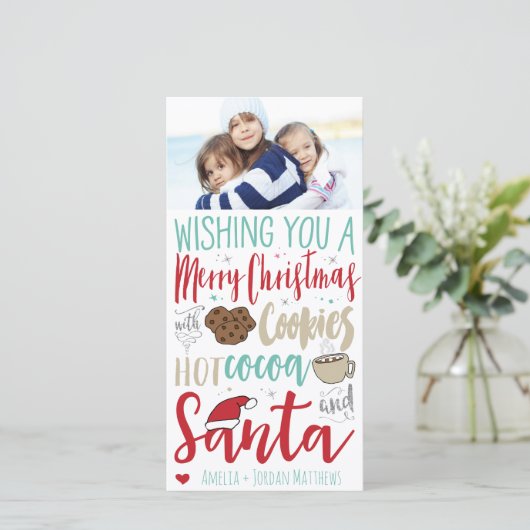 Vakantieknopkaart Feestdagenkaart (Staand voorkant)