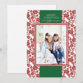 Vakantieknopkaart Feestdagenkaart (Voorkant / Achterkant)