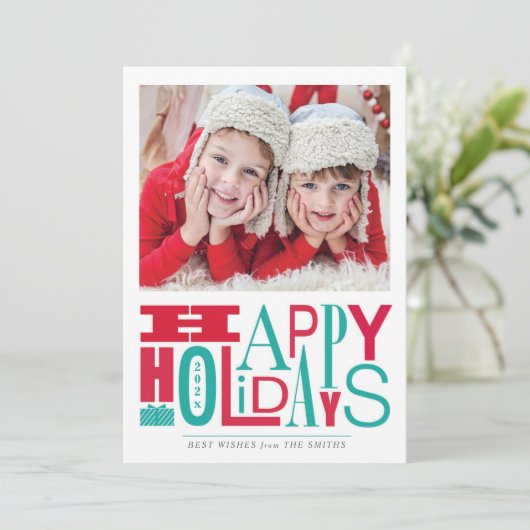 Vakantieknopkaart Kaart (Staand voorkant)