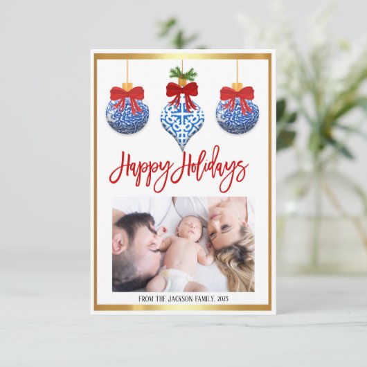 Vakantieknopkaart Kaart (Staand voorkant)