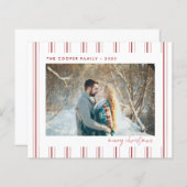 Vakantieknopkaart | Moderne kerst (Voorkant / Achterkant)