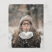 Vakantieknopkaart | Moderne kerst (Achterkant)