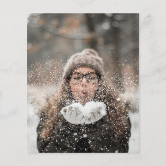 Vakantieknopkaart | Moderne kerst (Achterkant)