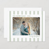 Vakantieknopkaart | Moderne kerst (Voorkant / Achterkant)