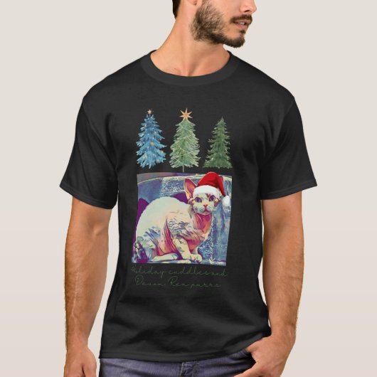 Vakantieknuffels en Devon Rex spintjes grappige ka T-shirt (Voorkant)
