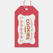 Vakantiekoekjes Kerstcadeau Tags Cadeaulabel (Voorkant)