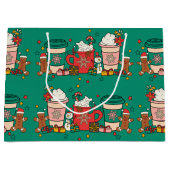 Vakantiekoffie Groene Gift Bag Groot Cadeauzakje (Voorkant)