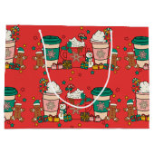 Vakantiekoffie rode grote cadeau groot cadeauzakje (Achterkant)